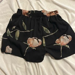 Shein Floral Paper Bag shorts